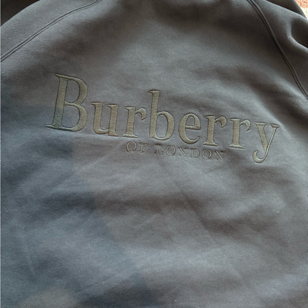 Burberry Embroidered Zip-up Hoodie